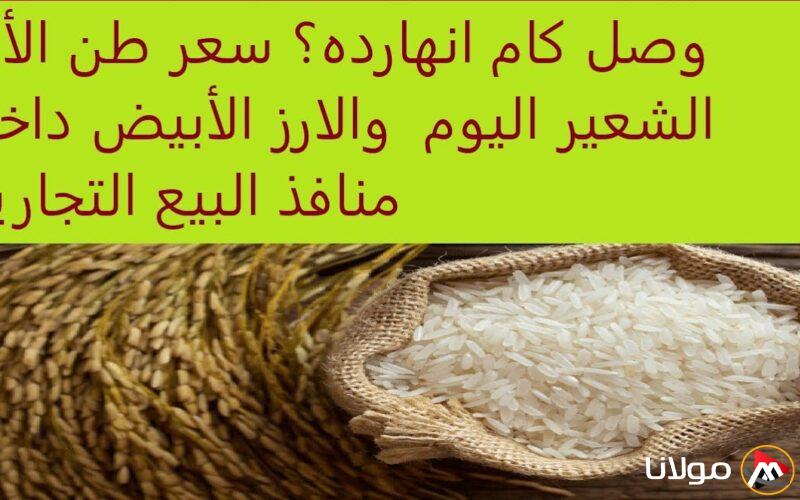 الرفيع والعرض بكام؟ سعر طن الأرز الشعير اليوم الاثنين في منافذ البيع لتجار الجملة