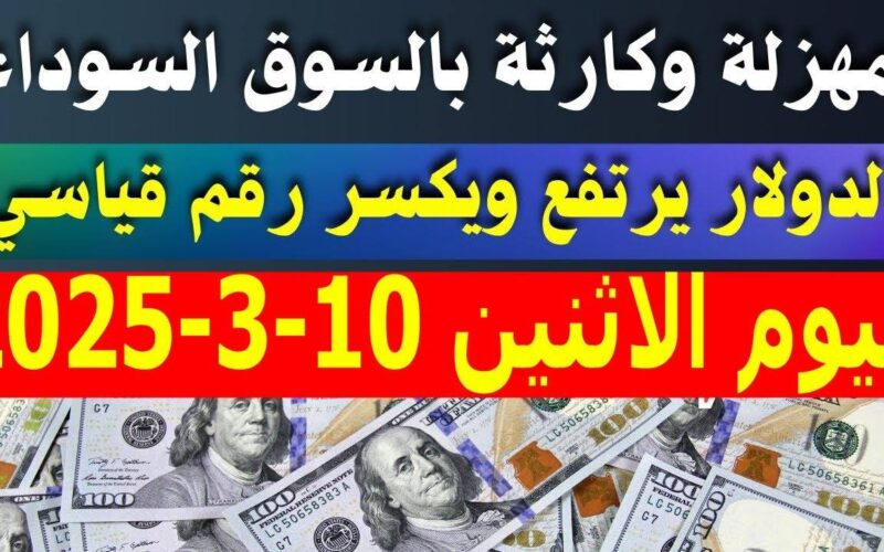 سعر الدولار في السوق السوداء والبنوك اليوم الاثنين 10/3/2025 مقابل الجنيه المصري “ثبات تام”