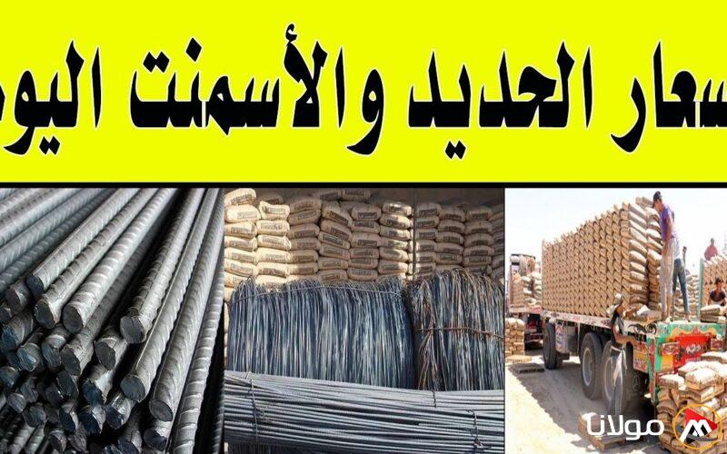 سعر طن الحديد والأسمنت اليوم السبت 22 مارس 2025 وفقا لبوابة الأسعار المحلية