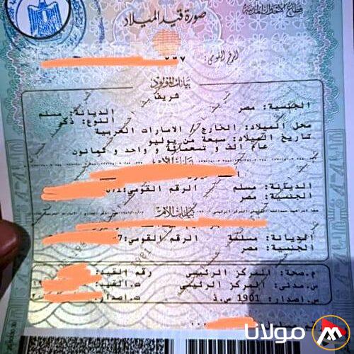 استخراج شهادة ميلاد مجانية من بوابة مصر الرقمية في 2025 بسهولة من المنزل