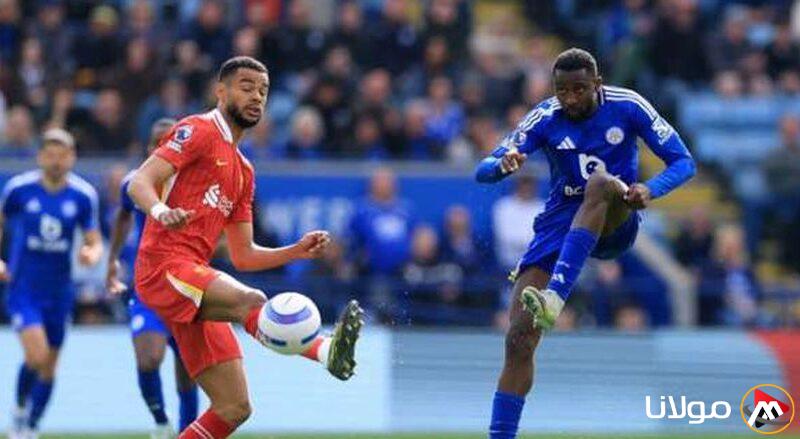ليفربول وليستر سيتي ينهيان الشوط الأول بالتعادل السلبي في الدوري الإنجليزي