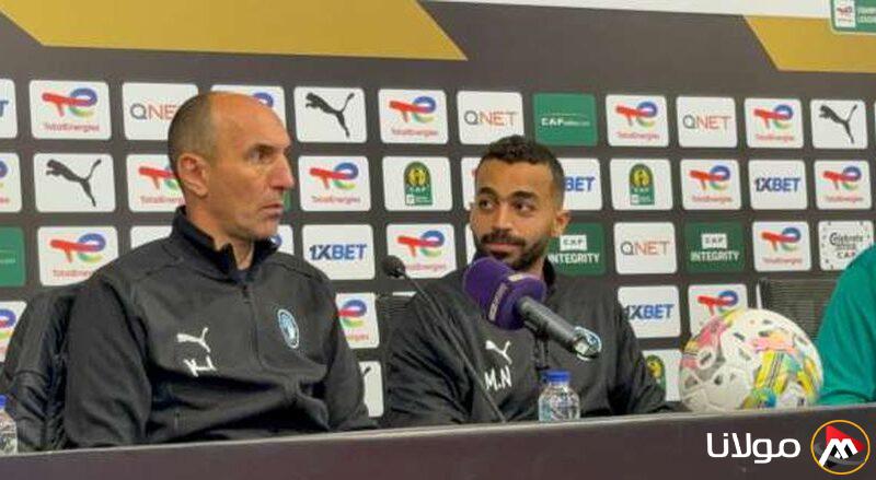 يورتشيتش ودودو الجباس يشاركان في مؤتمر مباراة بيراميدز ضد أورلاندو