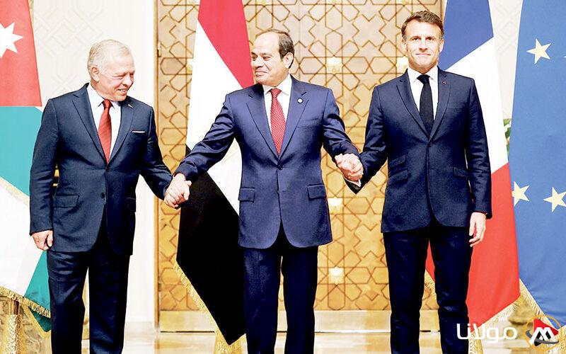 قمة القاهرة الثلاثية تطالب ترامب بإنهاء القتال في غزة
