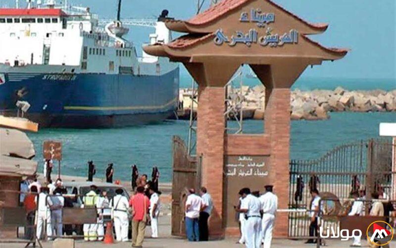 استئناف العمل في ميناء العريش البحري بعد تحسن الأحوال الجوية