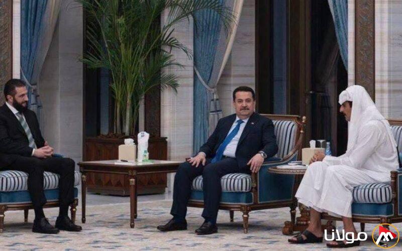 بغداد تُعلن عن اجتماع غير متوقع بين السوداني والشرع في الدوحة
