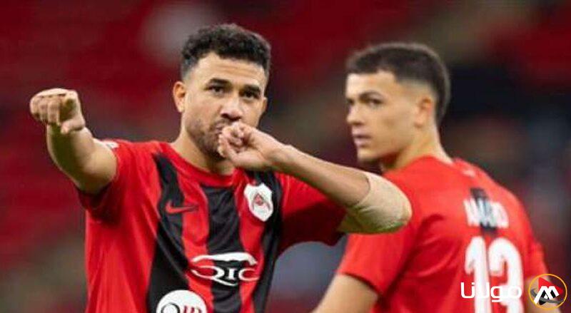 إصابة تريزيجيه بجرح في الرأس يتطلب 6 غرز خلال مباراة الريان وقطر