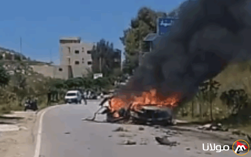 قتيل وجريح إثر غارة جوية إسرائيلية على مركبة في جنوب لبنان (فيديو)