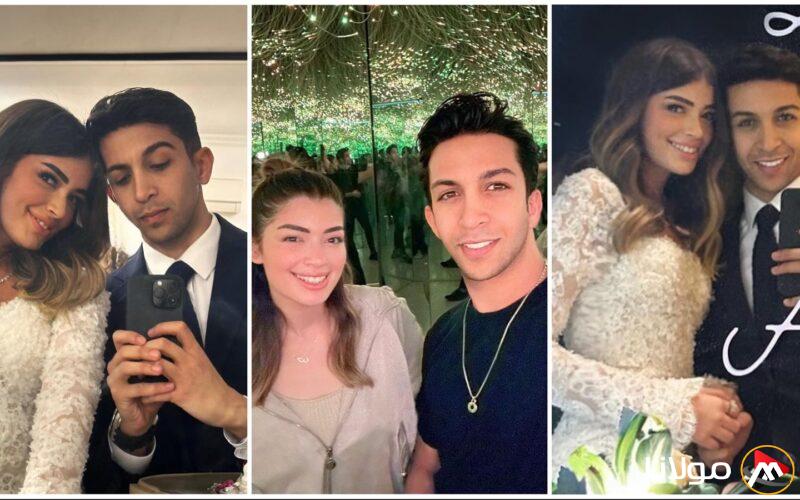 تهاني حارة من إنجي علي لأحمد زاهر بمناسبة زفاف ابنته