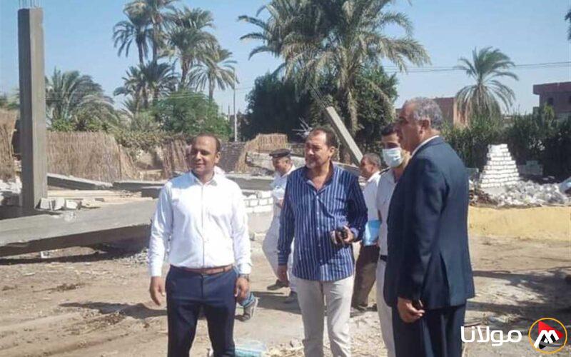 إزالة 347 مخالفة إشغال وإعلانات غير مرخصة في 4 مناطق بالمنيا
