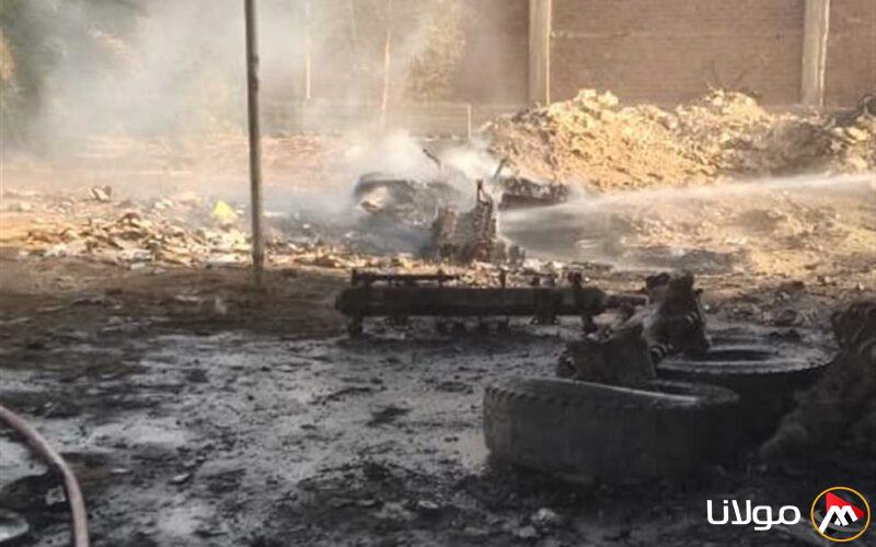 إخماد حريق في مصنع تعبئة الغاز بالأسوان
