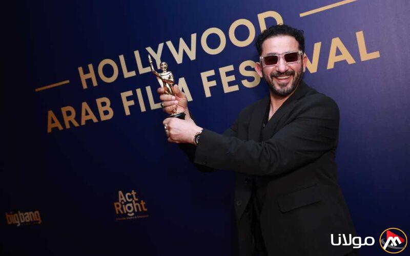 أحمد حلمي يتحدث عن جائزة «هوليوود للفيلم العربي»: أشعر بالفخر لتكريمي على ما حققته كفنان مصري.