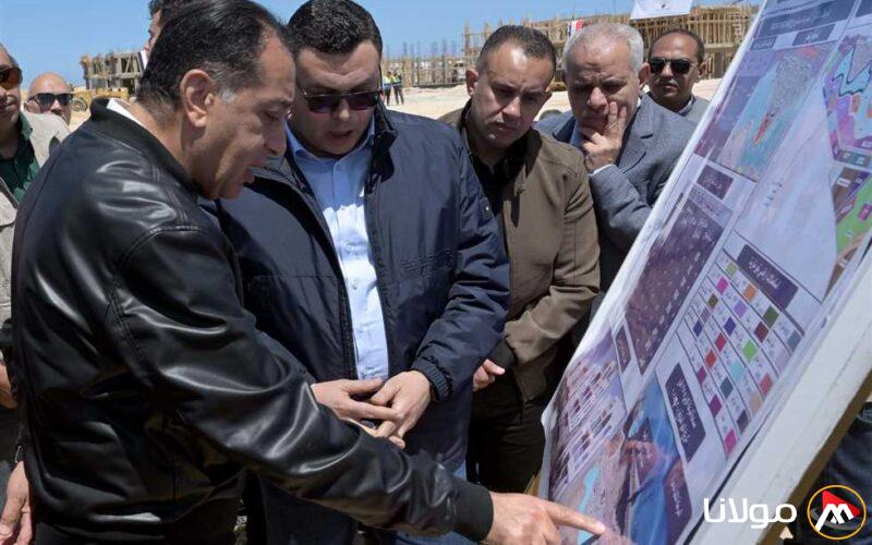 رئيس الوزراء يزور منطقة «نيو مارينا» في مدينة العلمين الجديدة