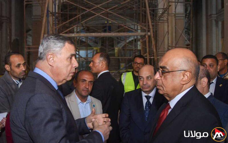 وزير العدل ومحافظ الإسكندرية يقومان بزيارة لمتابعة مشروع تجديد محكمة الحقانية (صور)
