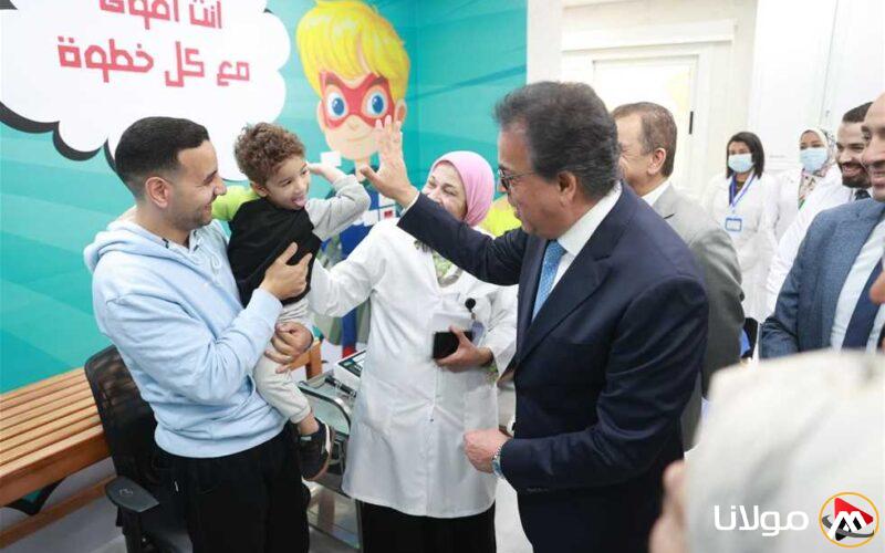 وزير الصحة يزور مستشفى “أطفال مصر” للاطلاع على سير الأعمال الإنشائية والتحديثات.