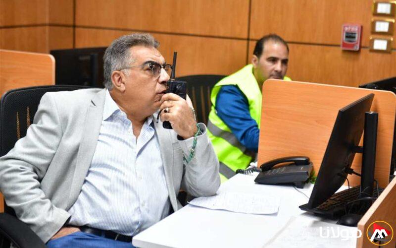 محافظ الدقهلية يراقب جهود إزالة مياه الأمطار من الشوارع