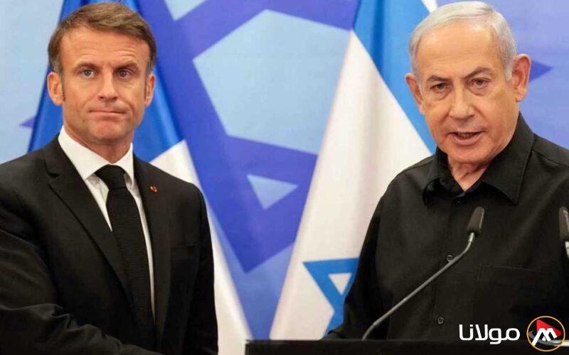 بعد دعوته لإنشاء دولة فلسطينية.. ماذا تناولت المحادثة بين ماكرون ونتنياهو؟ (تفاصيل)