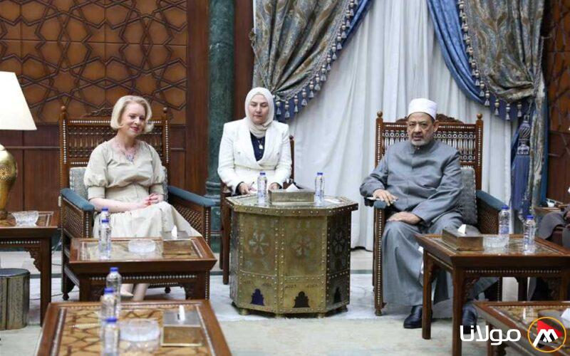 شيخ الأزهر يلتقي برئيسة البرلمان السلوفيني ويتفقان على تعزيز الضغط لإنهاء الهجمات الإسرائيلية على غزة.. صور