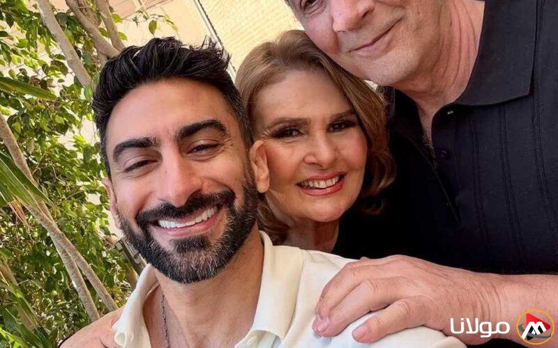 يسرا وزوجها يشاركان في برنامج مع أنس بوخش لأول مرة في حياتهما