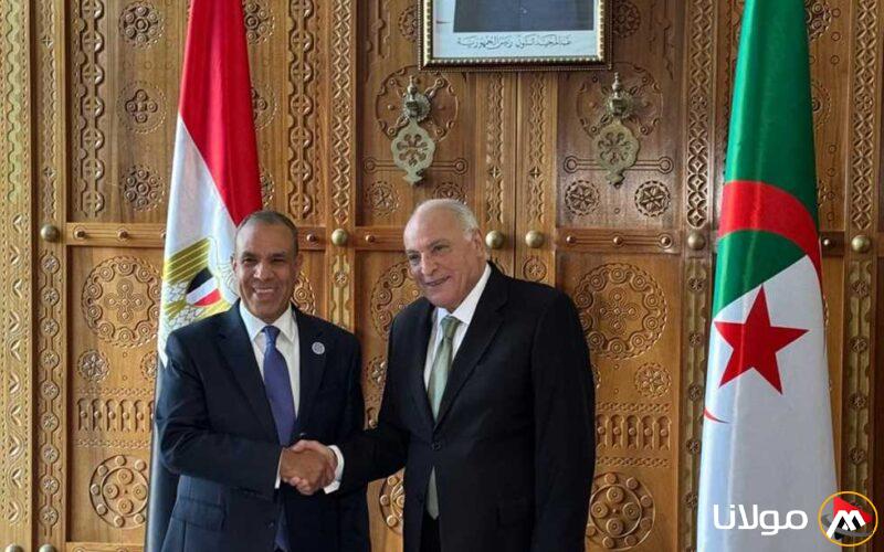 وزير الخارجية يناقش مع نظيره الجزائري تعزيز التعاون في تنسيق الآراء حول القضايا الثنائية والإقليمية.