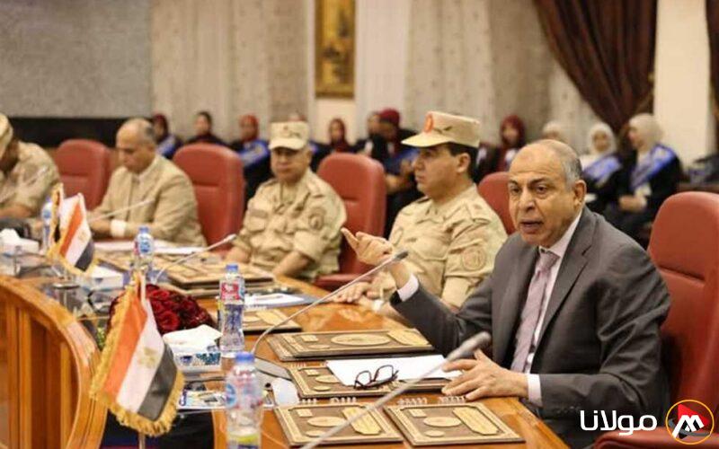 محافظ المنيا يشهد التدريبات العملية لمواجهة الأزمات والكوارث الطبيعية تحت عنوان صقر 148