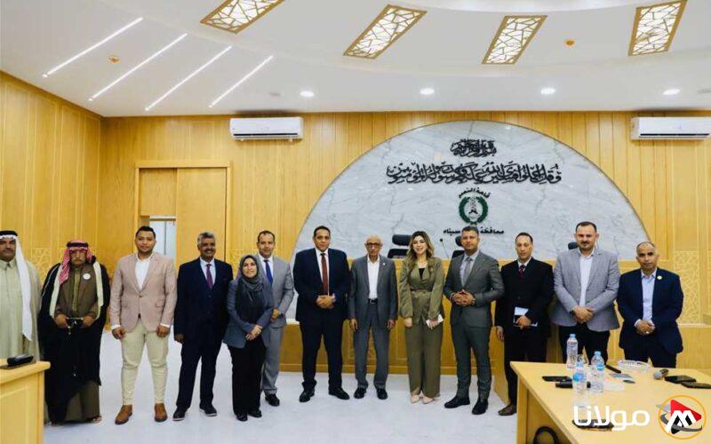 محافظ شمال سيناء يستقبل وفد من المجلس الوطني لحقوق الإنسان