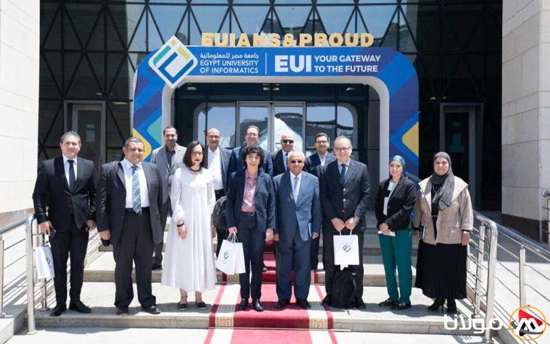 رئيس جامعة مصر للمعلوماتية يلتقي وفدًا إيطاليًا لاستكشاف فرص العمل المستقبلية
