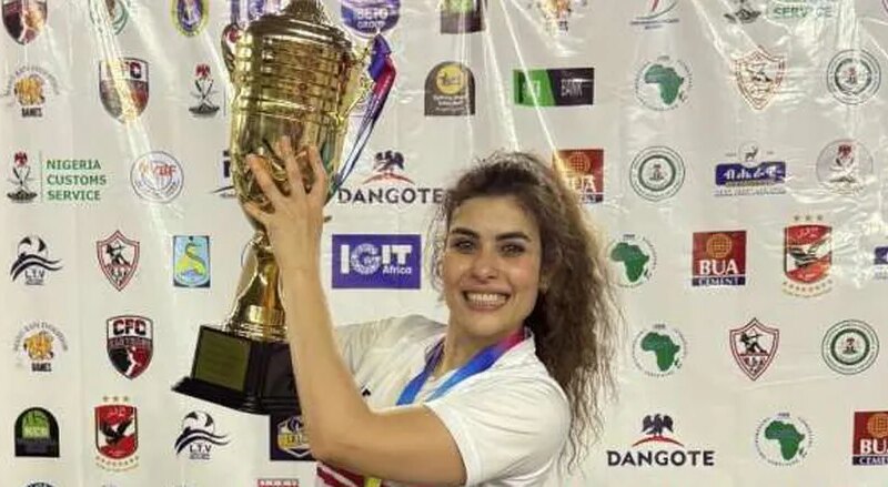 شروق فؤاد لاعبة فريق الطائرة بالزمالك: “القارة الأفريقية تحت السيطرة”