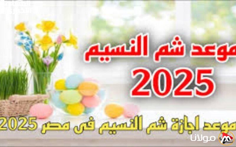 استعد للاستمتاع: موعد إجازة شم النسيم 2025 في مصر وجدول العطلات