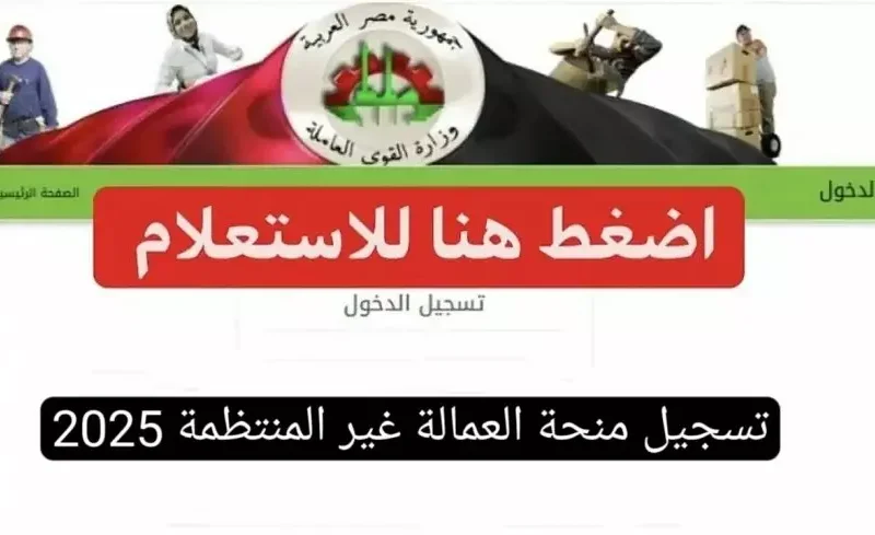 تعرف على كيفية تسجيل بيانات العمالة غير المنتظمة في 2025: شروط دعمنا لك وكل التفاصيل المتاحة!