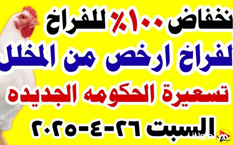أسعار الدواجن اليوم: أحدث تحديث لأسعار الفراخ البيضاء في 26 أبريل 2025