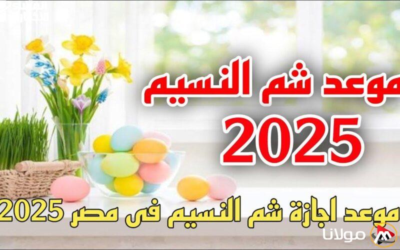 استعد للمرح! موعد إجازة شم النسيم 2025 والعطلات الرسمية في انتظارك
