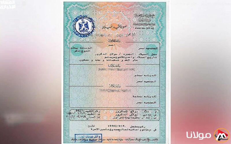 احصل على شهادة ميلاد 2025 بسهولة من منزلك عبر الموبايل وبدون عناء