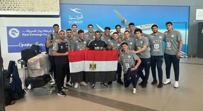وصول بعثة شباب كرة اليد إلى الكويت للمشاركة في كأس العرب