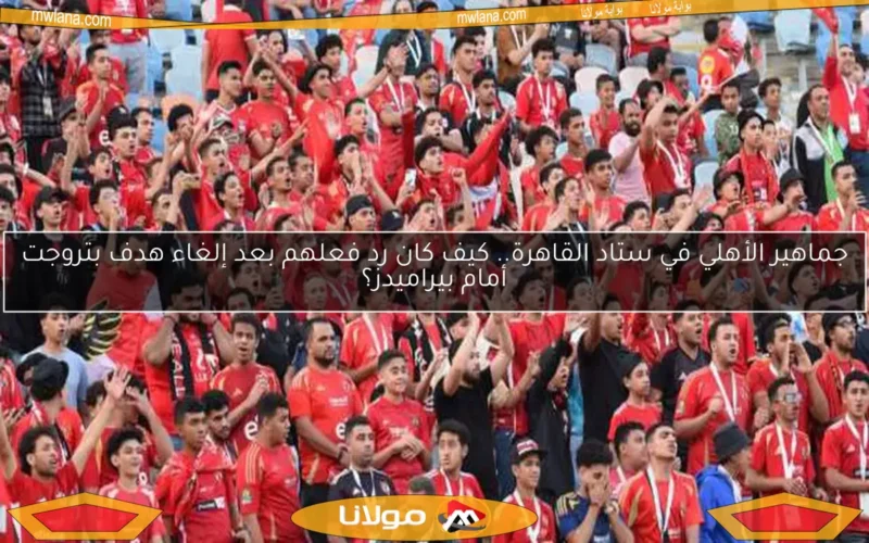 كيف احتفلت جماهير الأهلي في ستاد القاهرة بعد فوز فاركو على بيراميدز؟