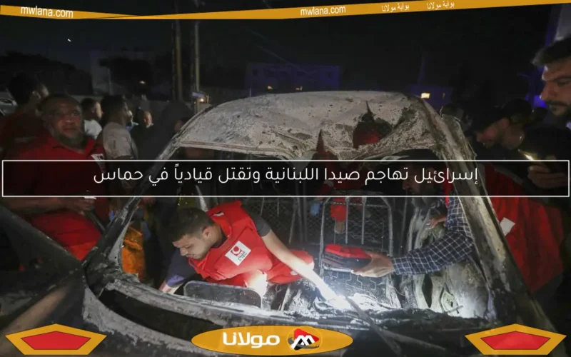 إسرائيل تهاجم صيدا اللبنانية وتقتل قيادياً في حماس