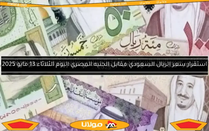 سعر الريال السعودي مقابل الجنيه المصري اليوم الثلاثاء 13 مايو 2025