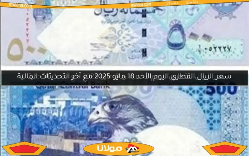 سعر الريال القطري اليوم الأحد 18 مايو 2025 مع آخر التحديثات المالية