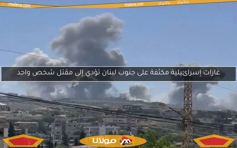 غارات إسرائيلية مكثفة على جنوب لبنان تؤدي إلى مقتل شخص واحد