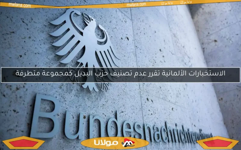 الاستخبارات الألمانية تقرر عدم تصنيف حزب البديل كمجموعة متطرفة