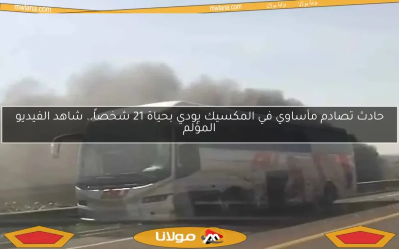 حادث تصادم مأساوي في المكسيك يودي بحياة 21 شخصاً.. شاهد الفيديو المؤلم