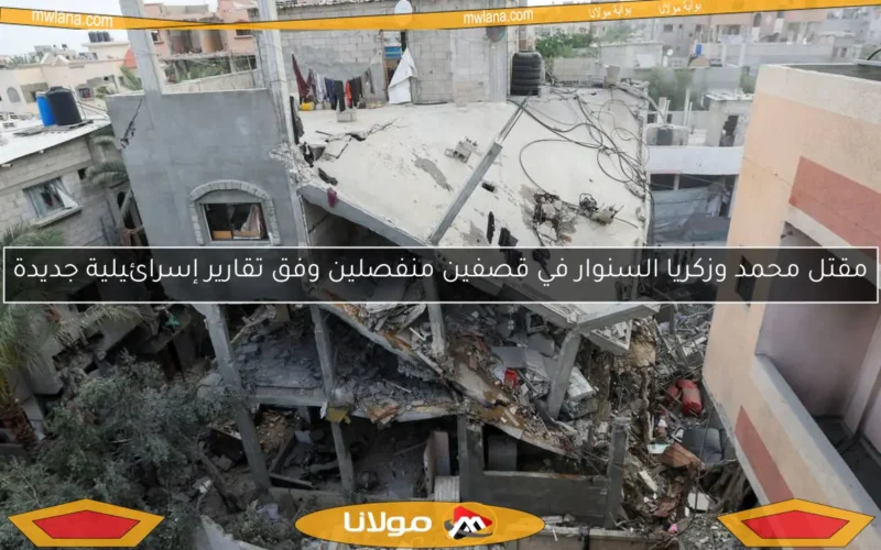 مقتل محمد وزكريا السنوار في قصفين منفصلين وفق تقارير إسرائيلية جديدة