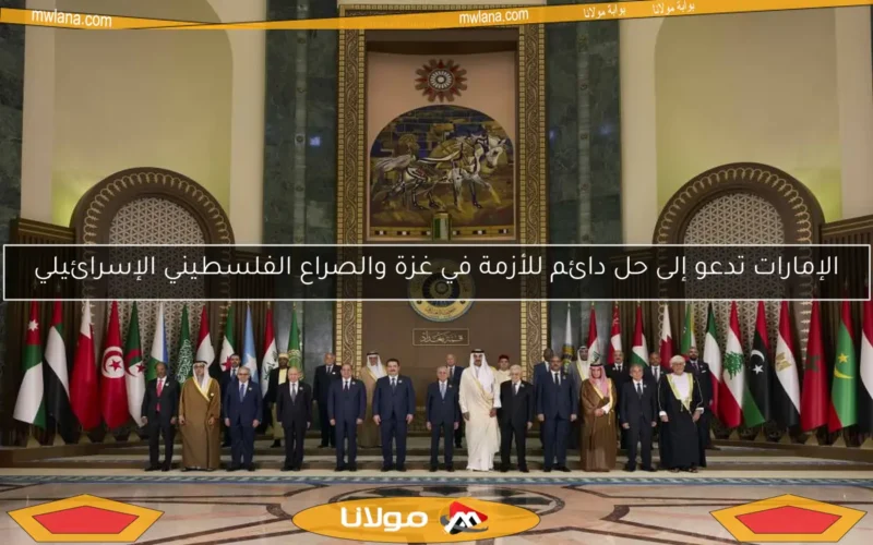 الإمارات تدعو إلى حل دائم للأزمة في غزة والصراع الفلسطيني الإسرائيلي
