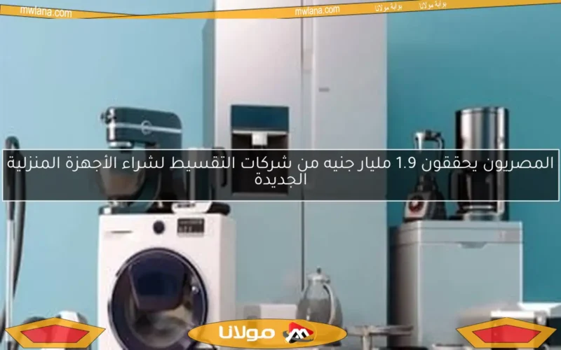 المصريون يحققون 1.9 مليار جنيه من شركات التقسيط لشراء الأجهزة المنزلية الجديدة