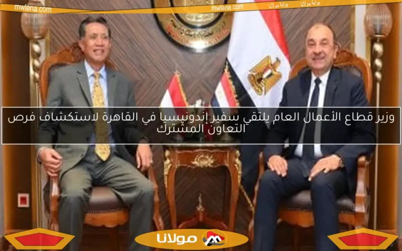وزير قطاع الأعمال العام يلتقي سفير إندونيسيا في القاهرة لاستكشاف فرص التعاون المشترك