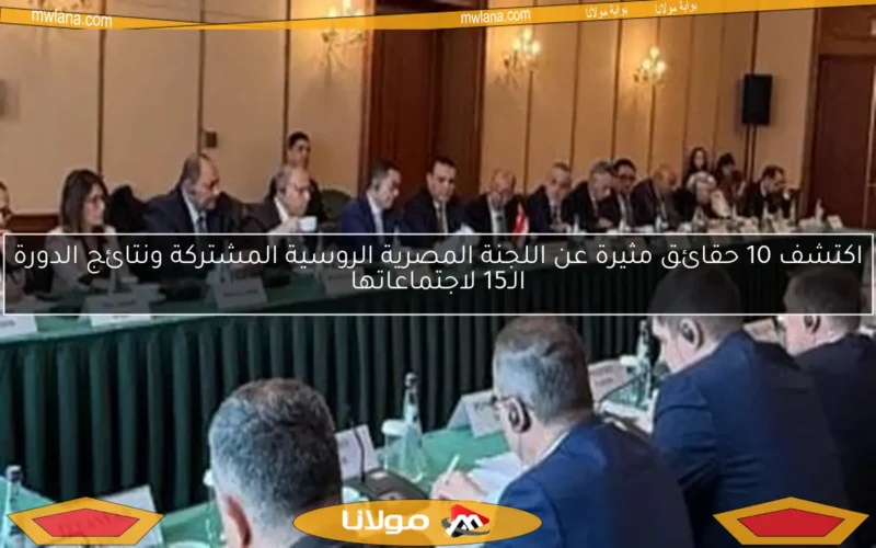 اكتشف 10 حقائق مثيرة عن اللجنة المصرية الروسية المشتركة ونتائج الدورة الـ15 لاجتماعاتها