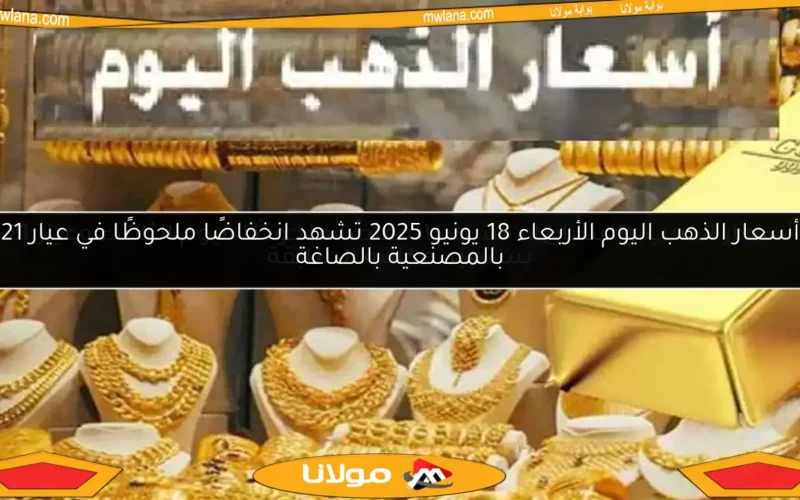 أسعار الذهب والسبائك تشهد انخفاضًا ملحوظًا اليوم الثلاثاء وعيار 21 يستعيد مكانته السابقة