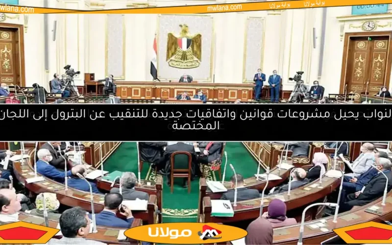 النواب يحيل مشروعات قوانين واتفاقيات جديدة للتنقيب عن البترول إلى اللجان المختصة