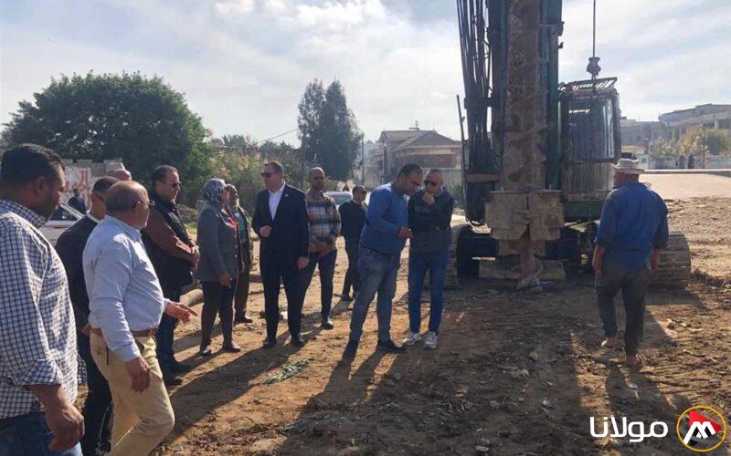 انتهاء أعمال المجسات والحفائر لبناء كوبري عزبة البحر في طابية الإسكندرية مع صور مميزة
