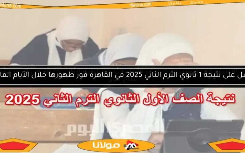 احصل على نتيجة 1 ثانوي الترم الثاني 2025 في القاهرة فور ظهورها خلال الأيام القادمة