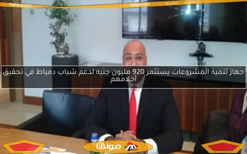 جهاز تنمية المشروعات يستثمر 920 مليون جنيه لدعم شباب دمياط في تحقيق أحلامهم